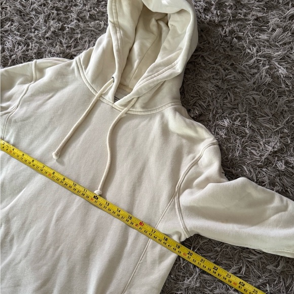 Abercrombie & Fitch Soft A&F Collection Cream Color Hoodie Women Size Small - Picture 4 of 5
